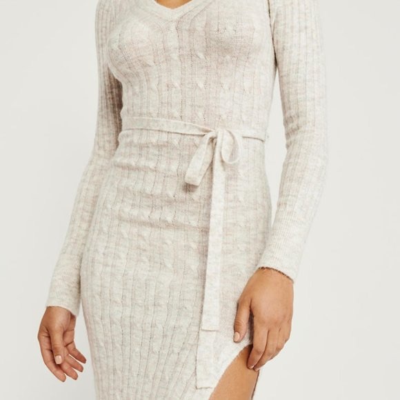 Abercrombie Tie Waist Sweater Dress 